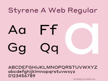 styrenea font